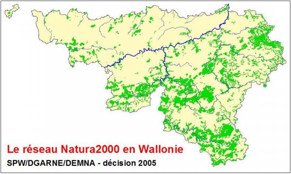 Le réseau Natura2000 en Wallonie